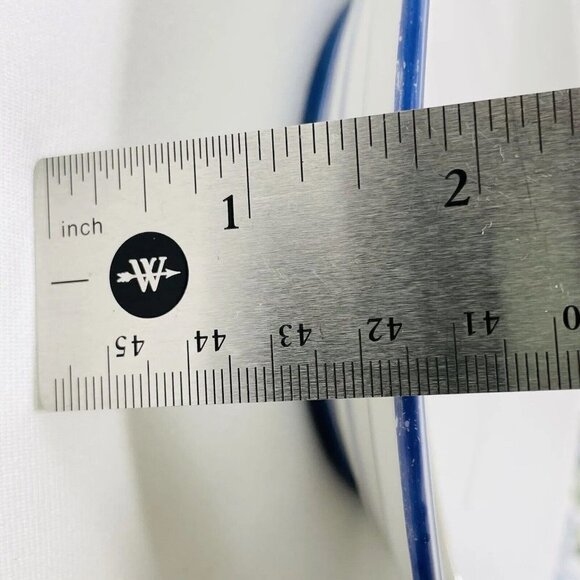 Vintage JC Louise Plate 9.25" Deep Bottom Soup Serving Scallop Blue Flower 1905 - Picture 10 of 10